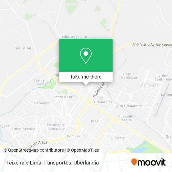 Teixeira e Lima Transportes map