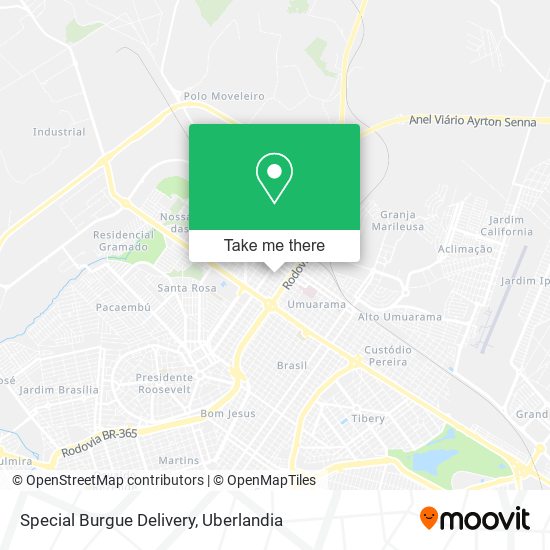 Special Burgue Delivery map