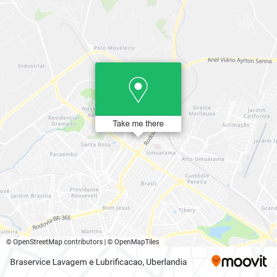 Braservice Lavagem e Lubrificacao map