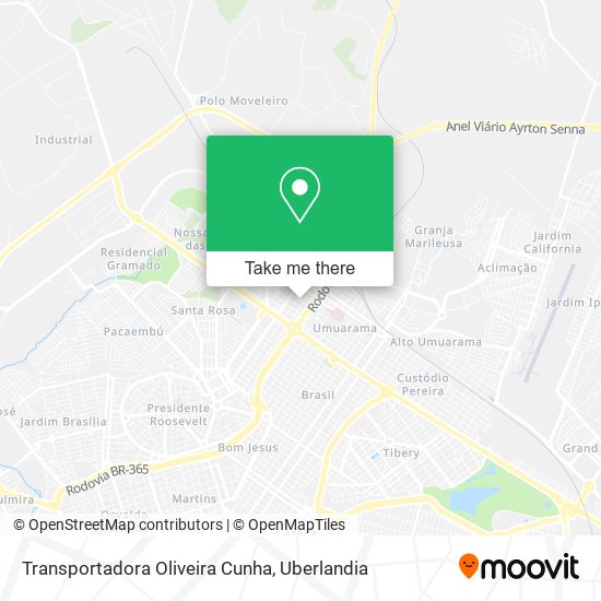 Transportadora Oliveira Cunha map