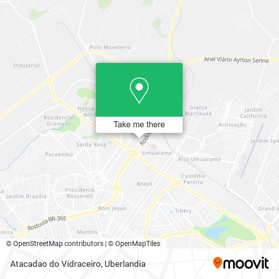 Atacadao do Vidraceiro map