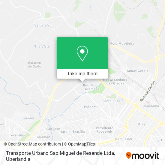 Mapa Transporte Urbano Sao Miguel de Resende Ltda