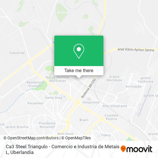 Mapa Ca3 Steel Triangulo - Comercio e Industria de Metais L