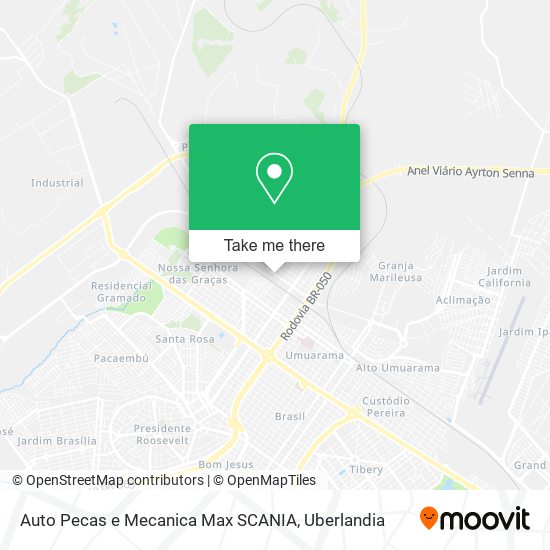 Mapa Auto Pecas e Mecanica Max SCANIA