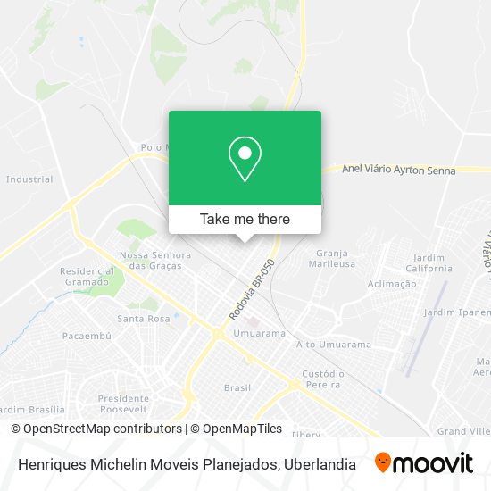 Mapa Henriques Michelin Moveis Planejados