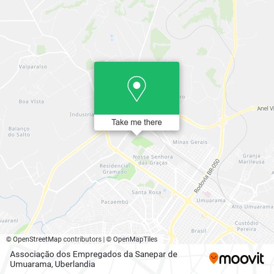 Associação dos Empregados da Sanepar de Umuarama map