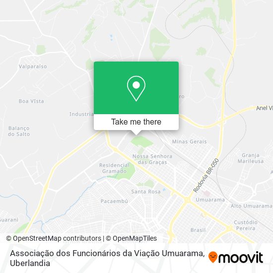 Mapa Associação dos Funcionários da Viação Umuarama