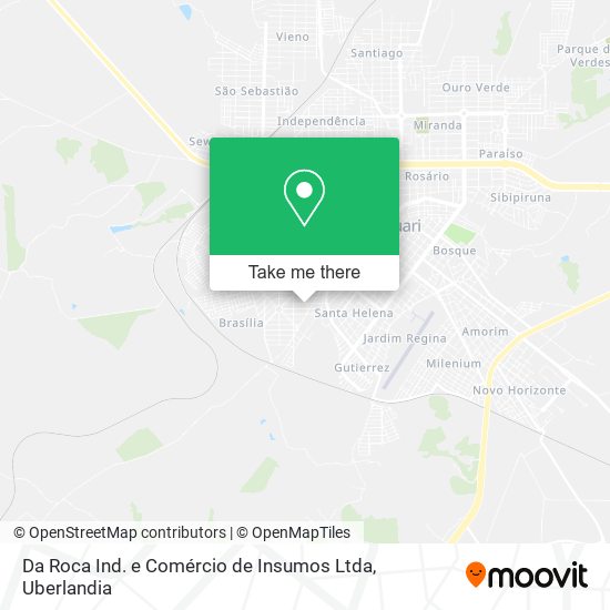 Da Roca Ind. e Comércio de Insumos Ltda map