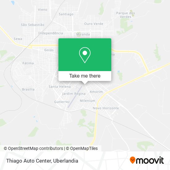 Mapa Thiago Auto Center