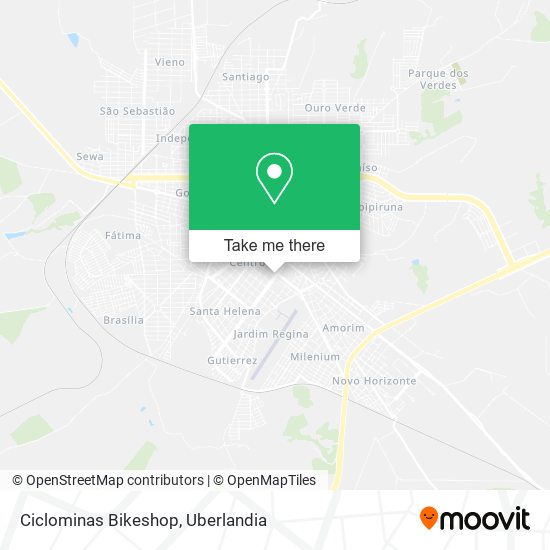 Ciclominas Bikeshop map