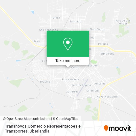 Transnovos Comercio Representacoes e Transportes map