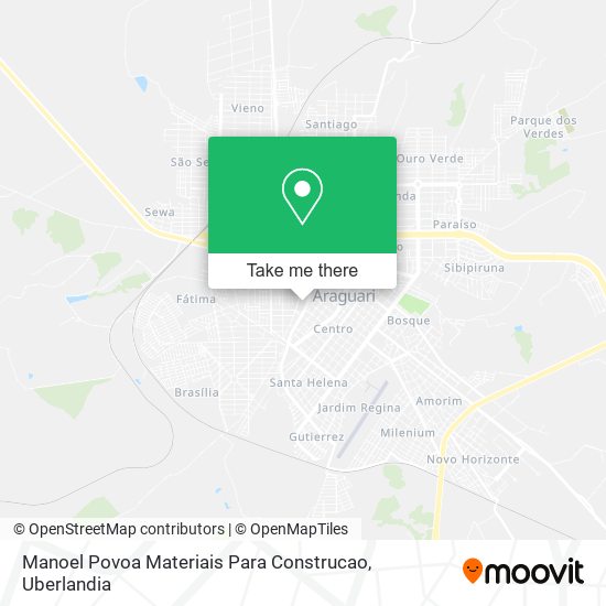 Mapa Manoel Povoa Materiais Para Construcao