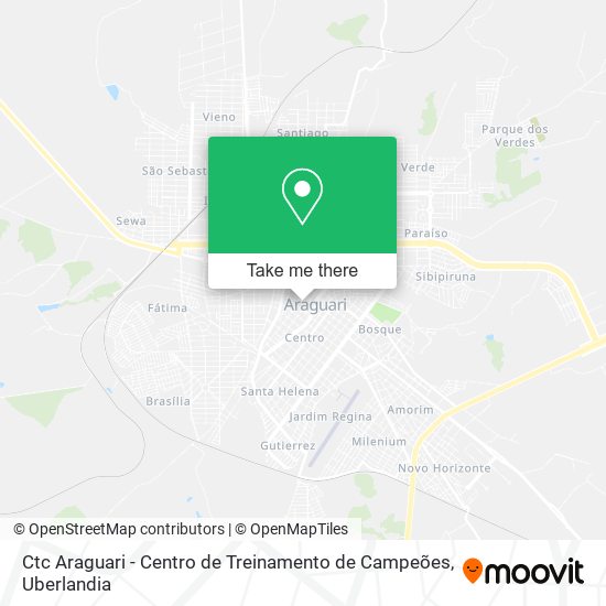 Ctc Araguari - Centro de Treinamento de Campeões map