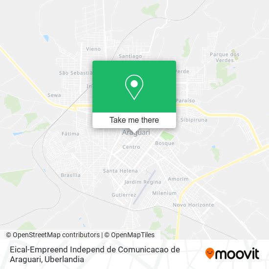 Eical-Empreend Independ de Comunicacao de Araguari map