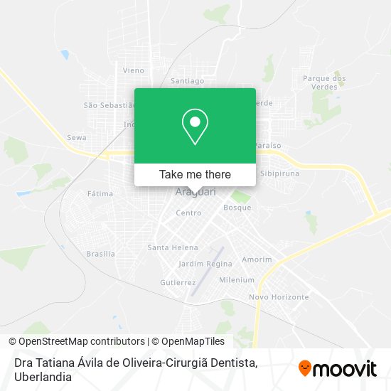 Dra Tatiana Ávila de Oliveira-Cirurgiã Dentista map