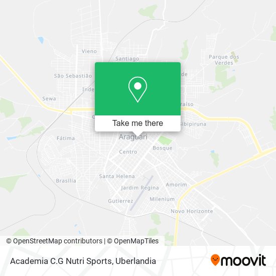 Mapa Academia C.G Nutri Sports