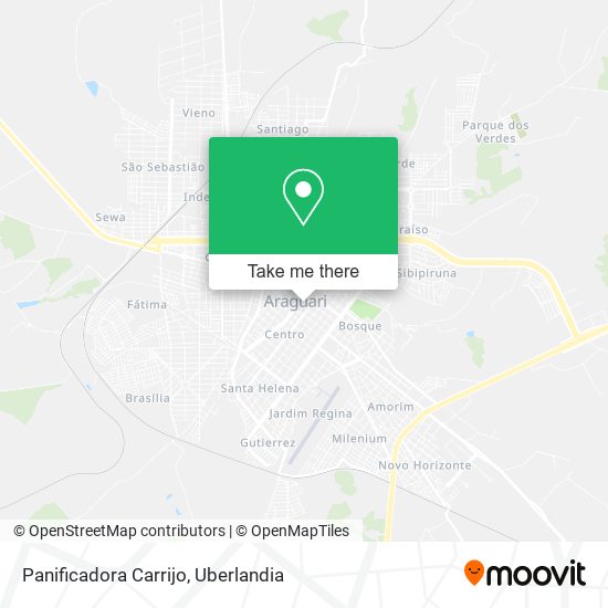 Panificadora Carrijo map