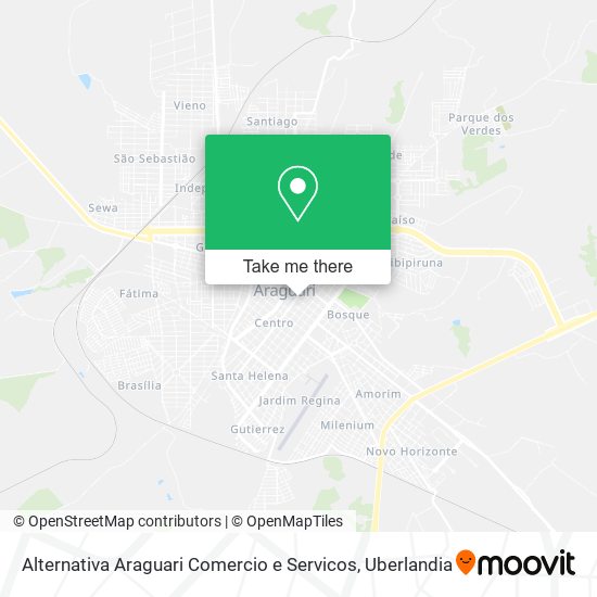 Alternativa Araguari Comercio e Servicos map