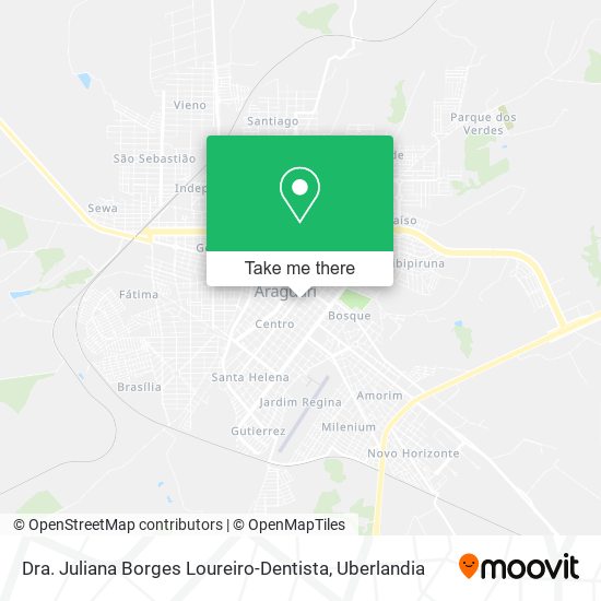 Mapa Dra. Juliana Borges Loureiro-Dentista