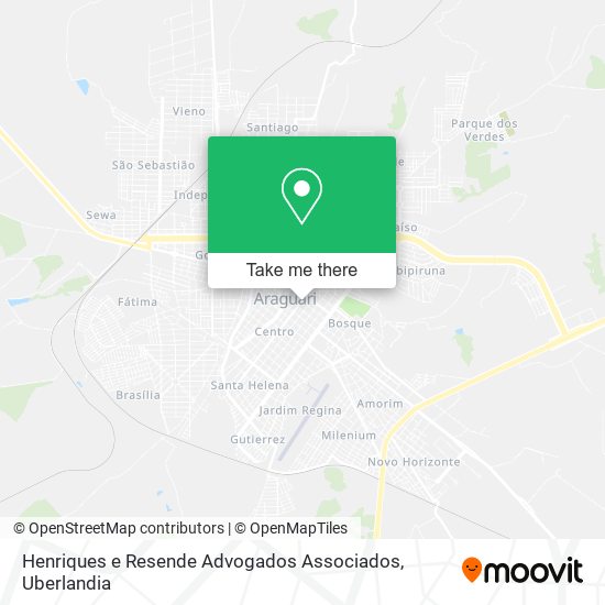 Mapa Henriques e Resende Advogados Associados