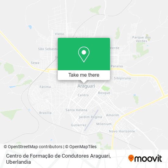 Centro de Formação de Condutores Araguari map