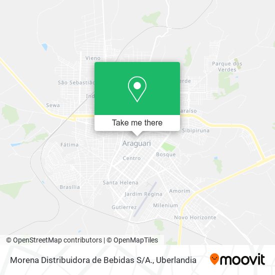 Morena Distribuidora de Bebidas S / A. map