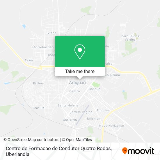 Centro de Formacao de Condutor Quatro Rodas map