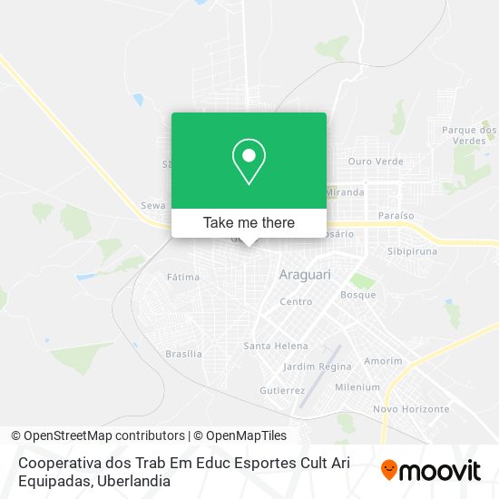 Cooperativa dos Trab Em Educ Esportes Cult Ari Equipadas map