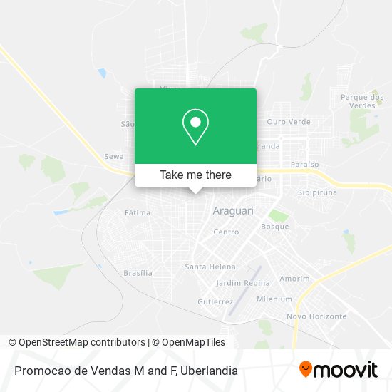 Mapa Promocao de Vendas M and F
