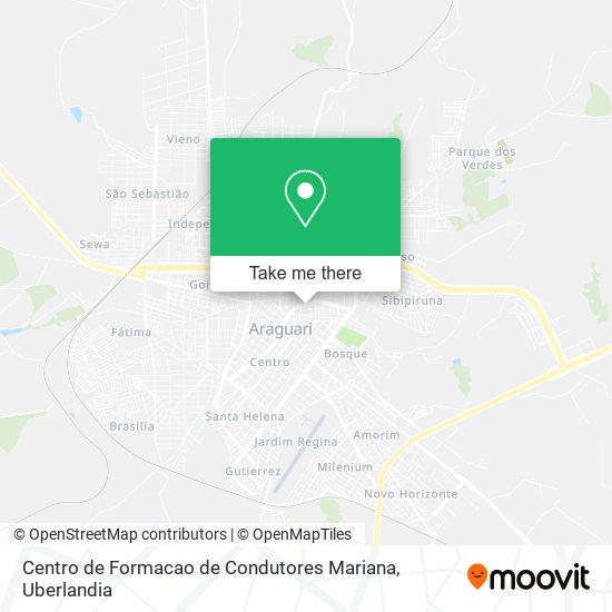 Centro de Formacao de Condutores Mariana map