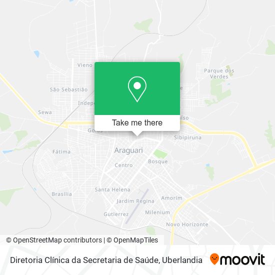 Diretoria Clínica da Secretaria de Saúde map