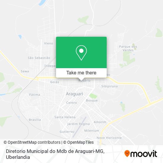 Diretorio Municipal do Mdb de Araguari-MG map