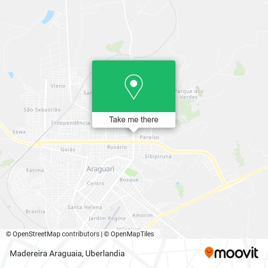 Madereira Araguaia map