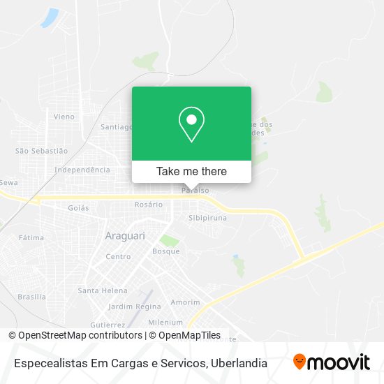 Especealistas Em Cargas e Servicos map