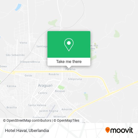 Hotel Havaí map