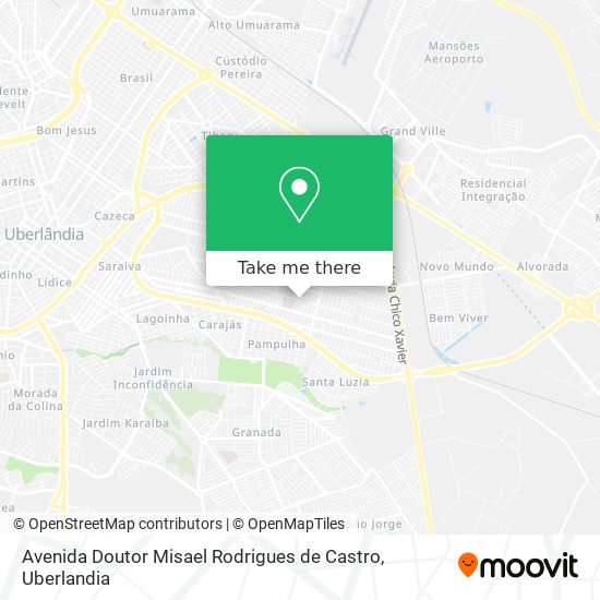 Mapa Avenida Doutor Misael Rodrigues de Castro