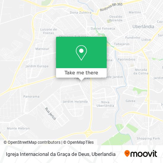 Mapa Igreja Internacional da Graça de Deus