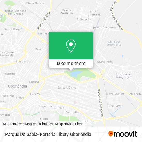Parque Do Sabiá- Portaria Tibery map