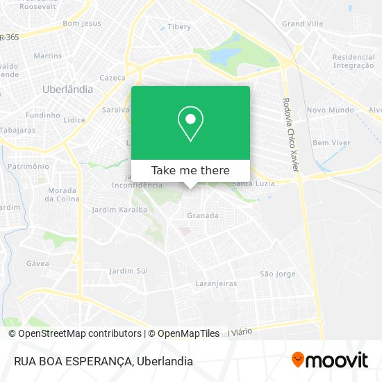 Mapa RUA BOA ESPERANÇA