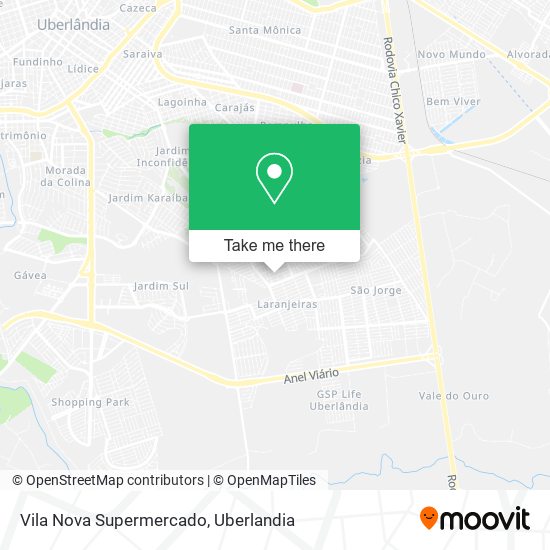 Mapa Vila Nova Supermercado