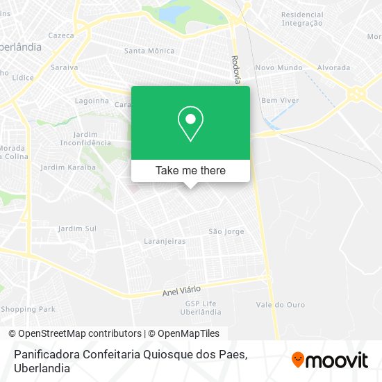 Panificadora Confeitaria Quiosque dos Paes map