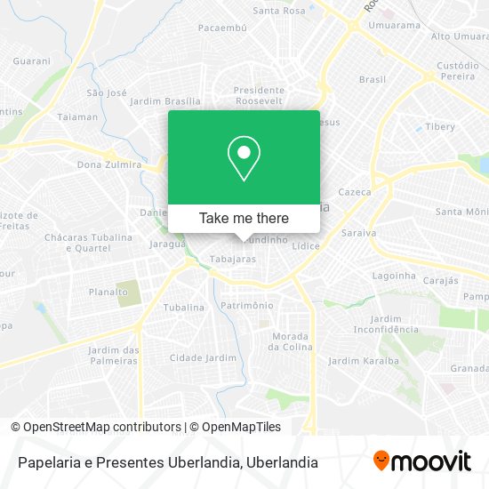 Papelaria e Presentes Uberlandia map