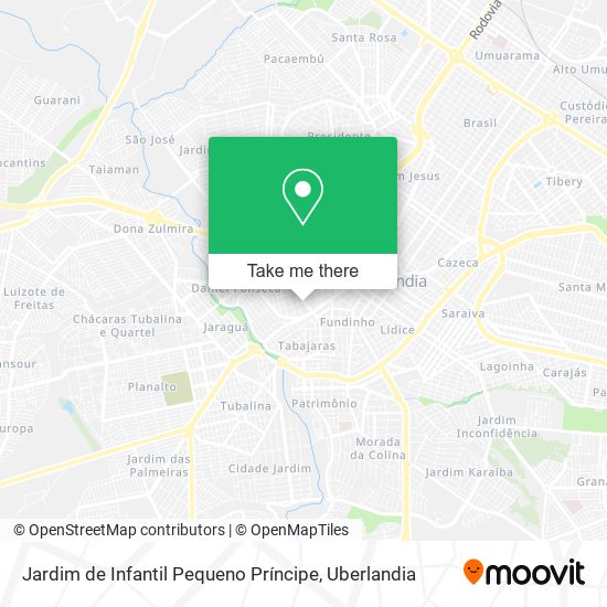 Mapa Jardim de Infantil Pequeno Príncipe