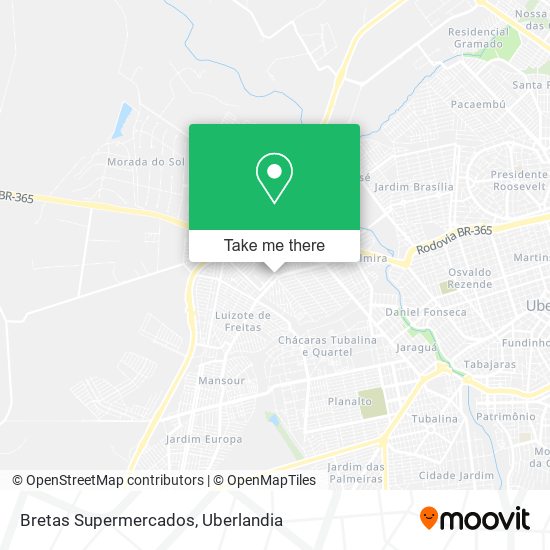 Bretas Supermercados map