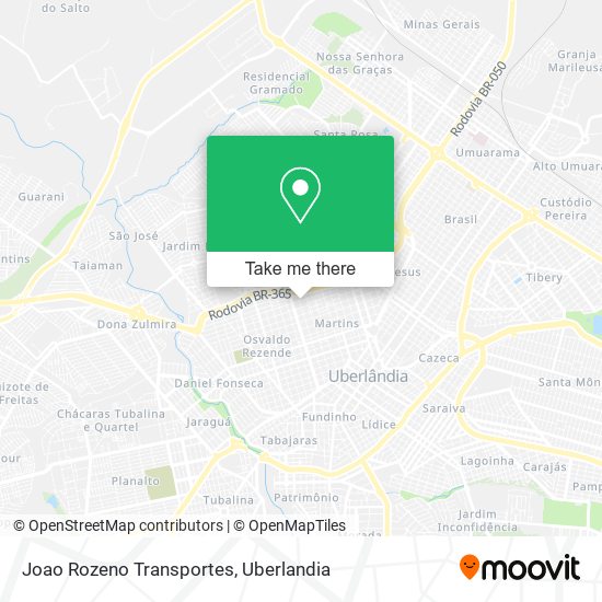 Joao Rozeno Transportes map