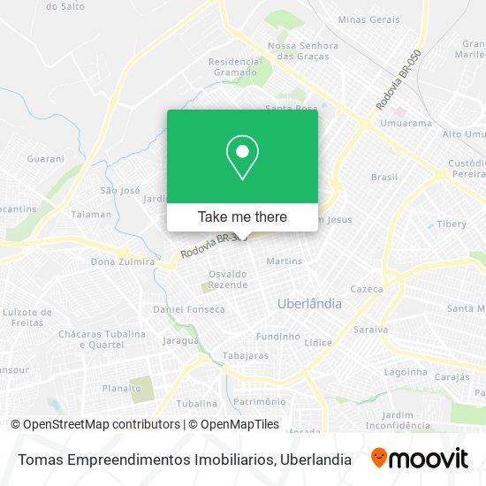 Tomas Empreendimentos Imobiliarios map