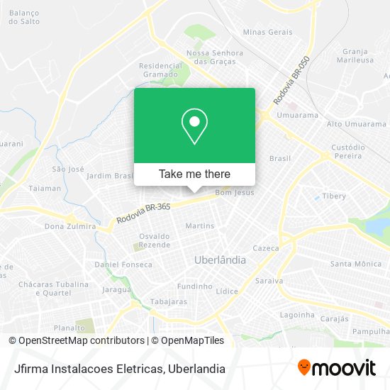 Mapa Jfirma Instalacoes Eletricas