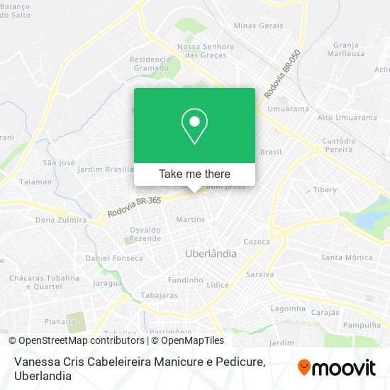 Mapa Vanessa Cris Cabeleireira Manicure e Pedicure