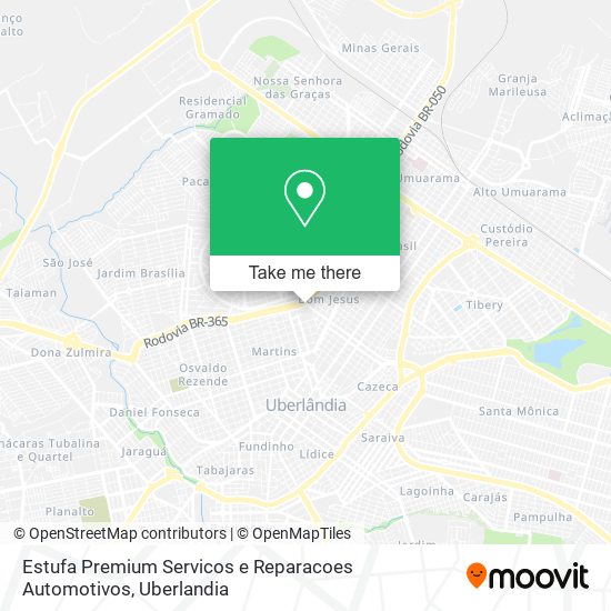 Mapa Estufa Premium Servicos e Reparacoes Automotivos