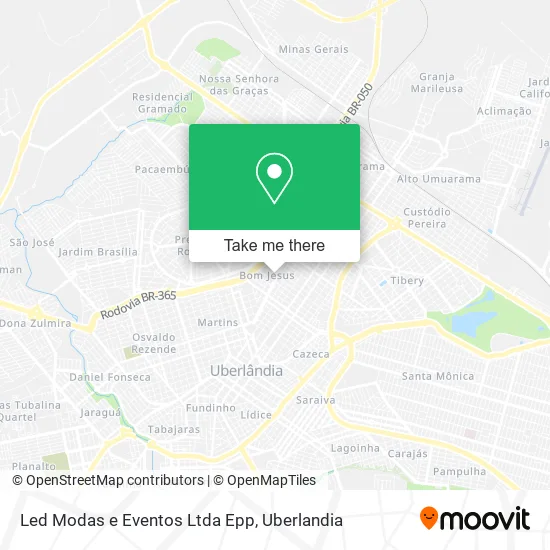 Led Modas e Eventos Ltda Epp map